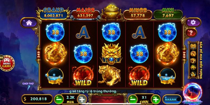 Quay hũ Kho Tàng Ngũ Long – Slot game hot hit tại Debet