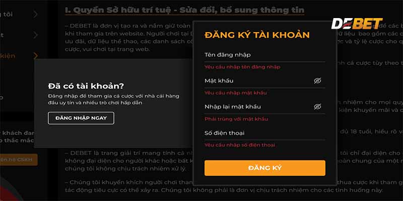 Đăng ký Debet – Hướng dẫn vượt qua những trở ngại phổ biến
